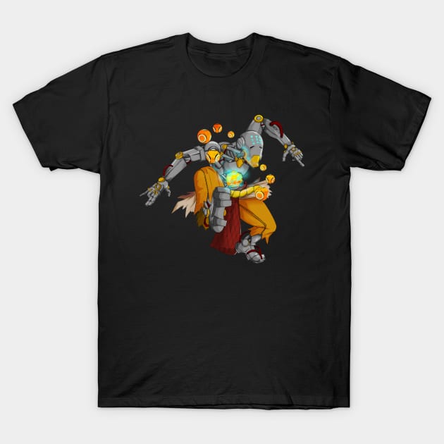 Zenyatta of Overwatch T-Shirt by MinosArt